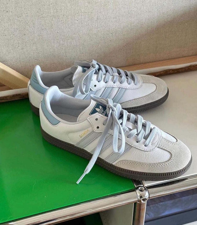 ADIDAS SAMBA OG "White / Halo Blue"