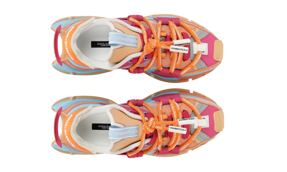 DOLCE & GABBANA Mixed-Material Space Sneakers