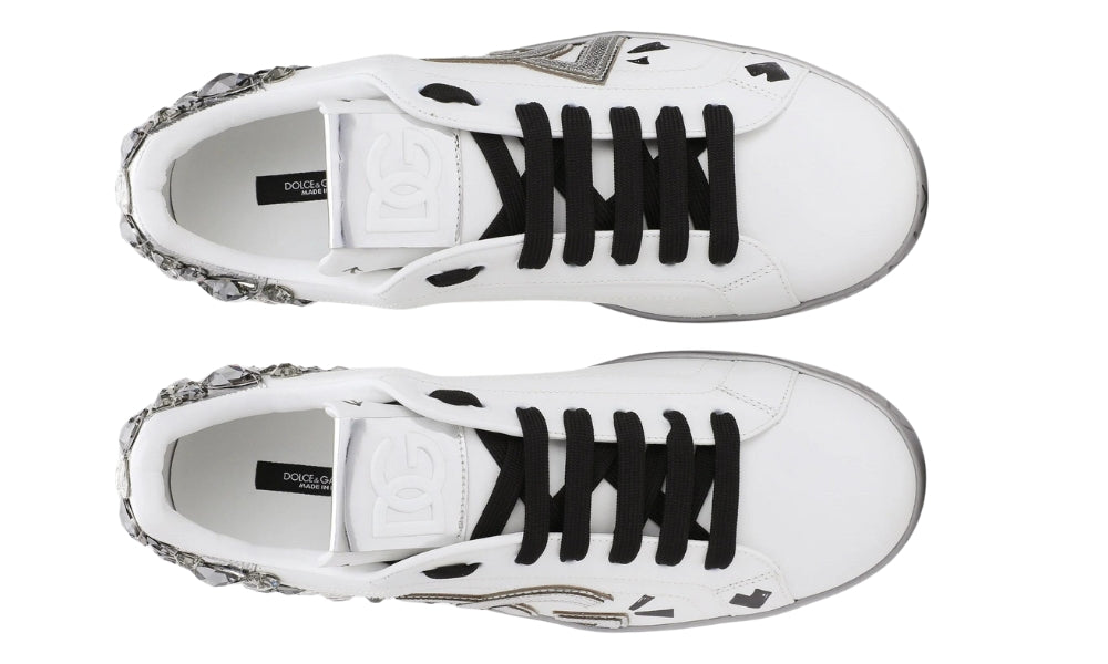 DOLCE & GABBANA White ‘Portofino’ Sneakers