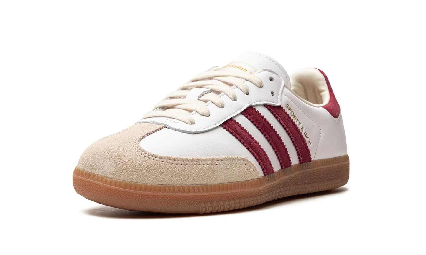 ADIDAS SAMBA OG "Sporty & Rich - White Core Burgundy"