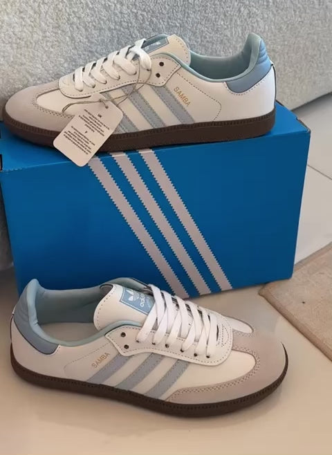 ADIDAS SAMBA OG "White / Halo Blue"